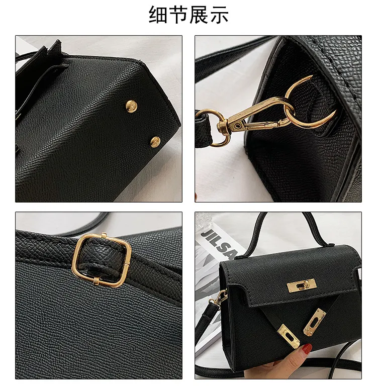 Small Women's Fashion Handbag, Trendy Spring/Autumn Lock Buckle Crossbody Shoulder Bag, Chic Versatile Purse for Ladies showcase 4