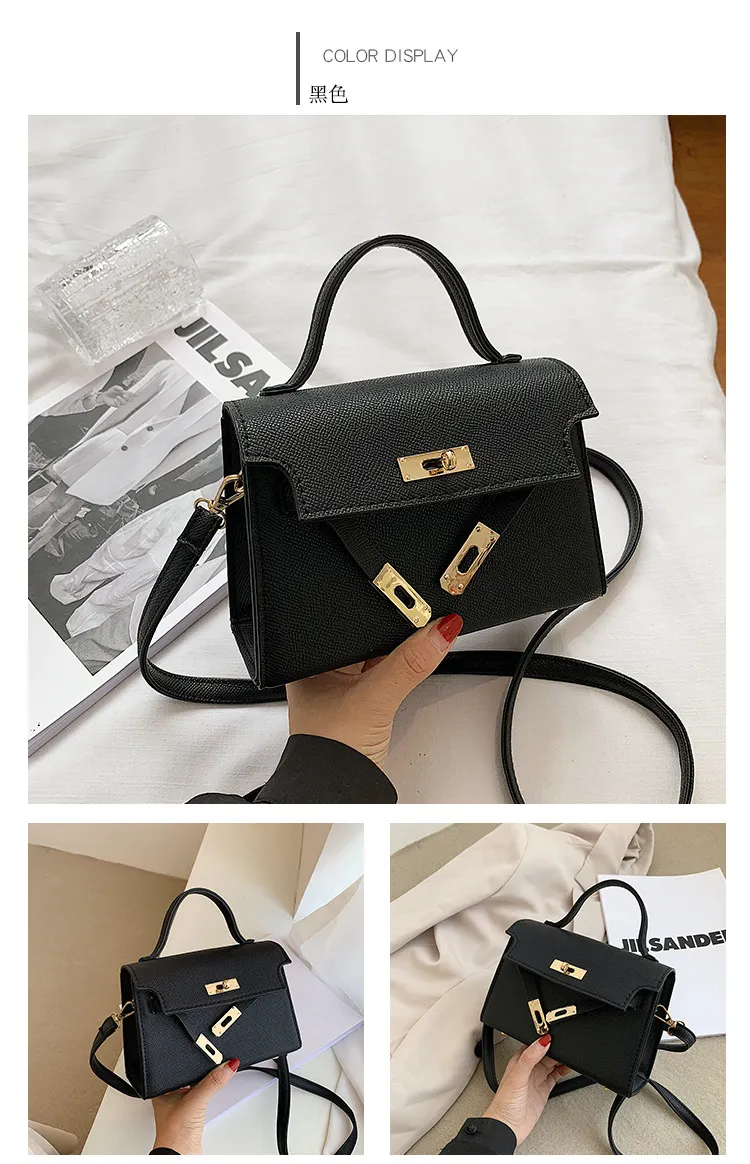 Small Women's Fashion Handbag, Trendy Spring/Autumn Lock Buckle Crossbody Shoulder Bag, Chic Versatile Purse for Ladies showcase 11