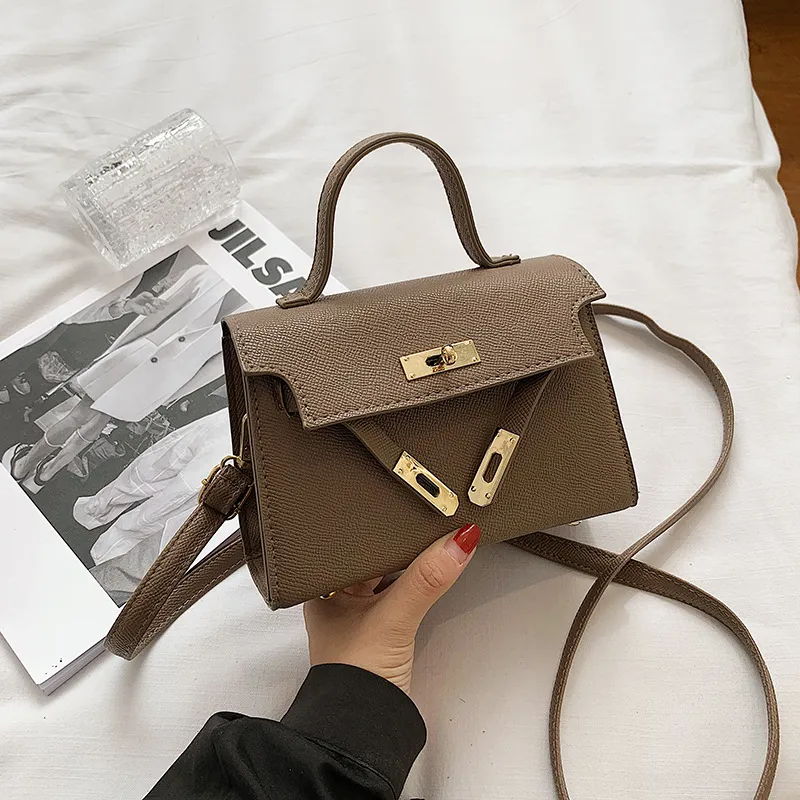 Small Women's Fashion Handbag, Trendy Spring/Autumn Lock Buckle Crossbody Shoulder Bag, Chic Versatile Purse for Ladies thumbnail 9