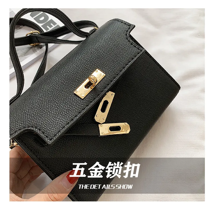Small Women's Fashion Handbag, Trendy Spring/Autumn Lock Buckle Crossbody Shoulder Bag, Chic Versatile Purse for Ladies showcase 9