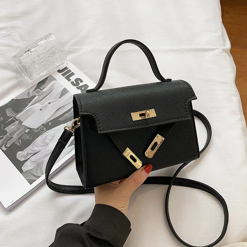 Small Women's Fashion Handbag, Trendy Spring/Autumn Lock Buckle Crossbody Shoulder Bag, Chic Versatile Purse for Ladies thumbnail 7