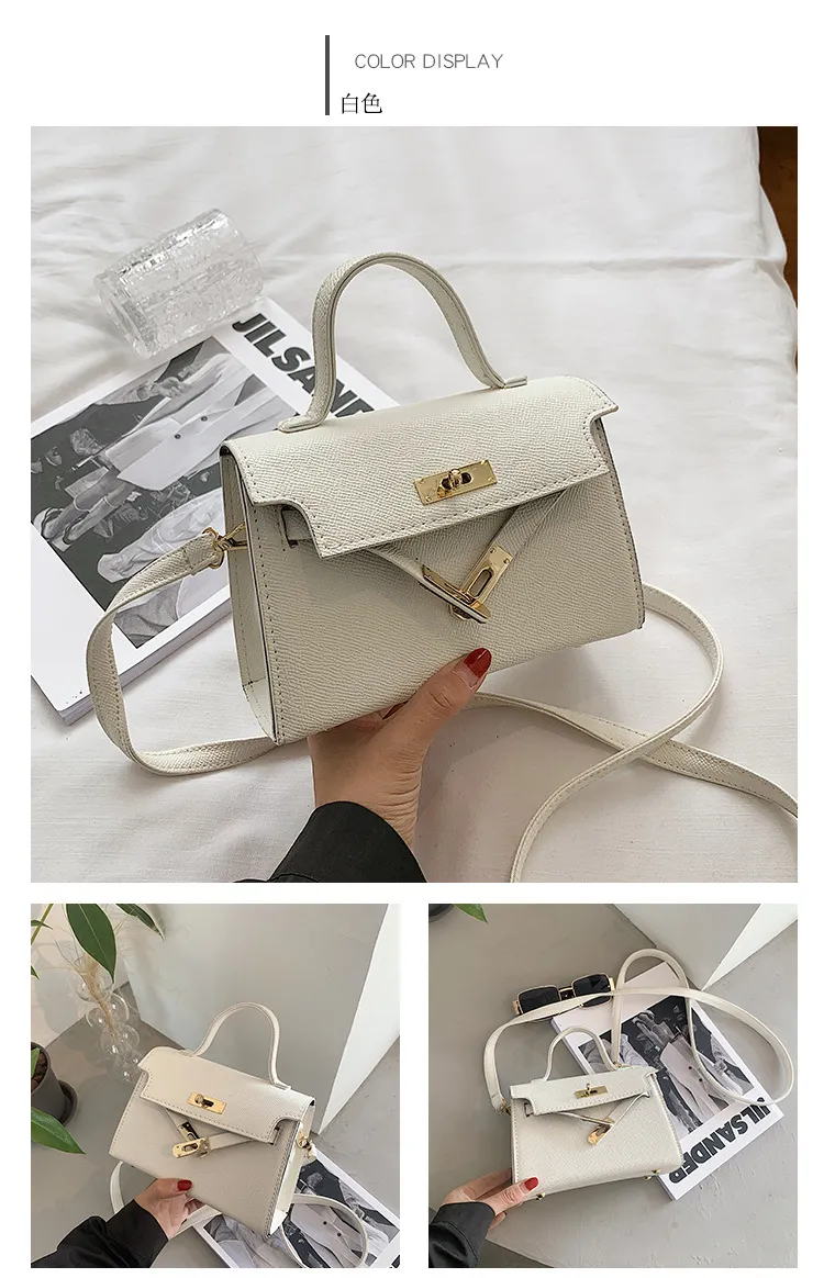 Small Women's Fashion Handbag, Trendy Spring/Autumn Lock Buckle Crossbody Shoulder Bag, Chic Versatile Purse for Ladies showcase 12