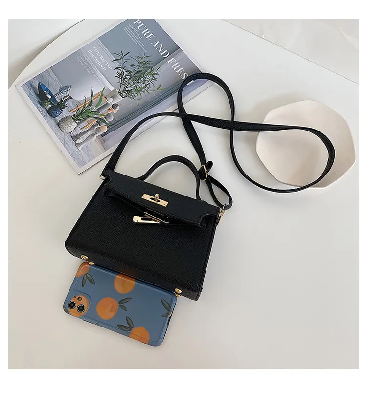 Small Women's Fashion Handbag, Trendy Spring/Autumn Lock Buckle Crossbody Shoulder Bag, Chic Versatile Purse for Ladies showcase 19