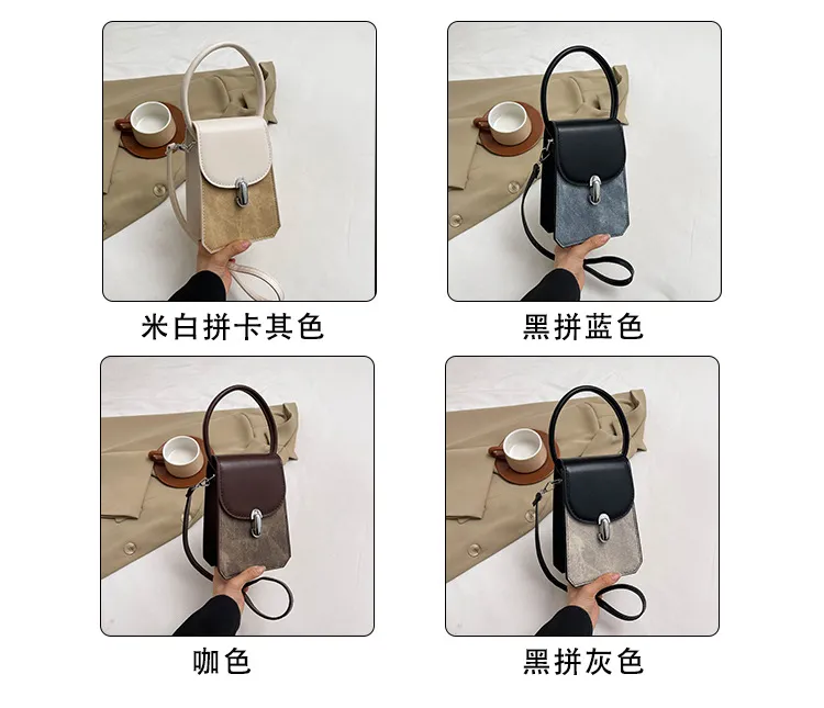 2024 Summer Fashion Women's Retro Small Square Crossbody Bag - Personalized Casual Mobile Phone Pouch for Daily Use showcase 2