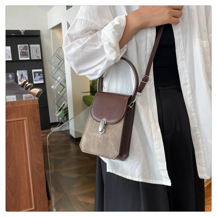 2024 Summer Fashion Women's Retro Small Square Crossbody Bag - Personalized Casual Mobile Phone Pouch for Daily Use showcase 17
