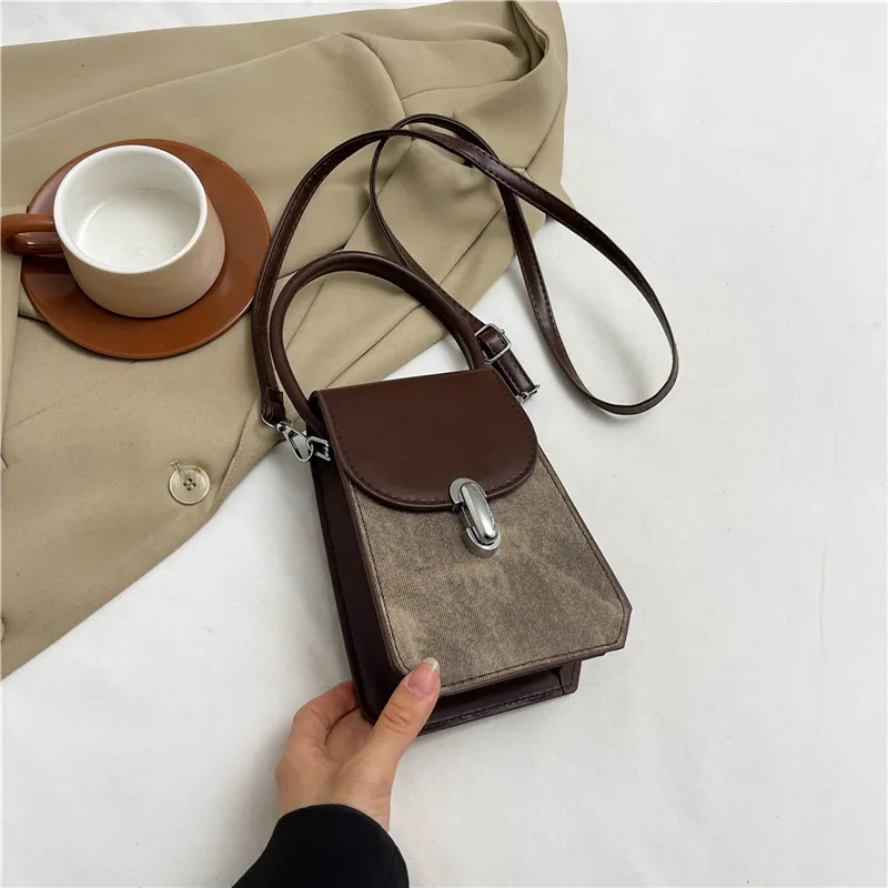 2024 Summer Fashion Women's Retro Small Square Crossbody Bag - Personalized Casual Mobile Phone Pouch for Daily Use thumbnail 9