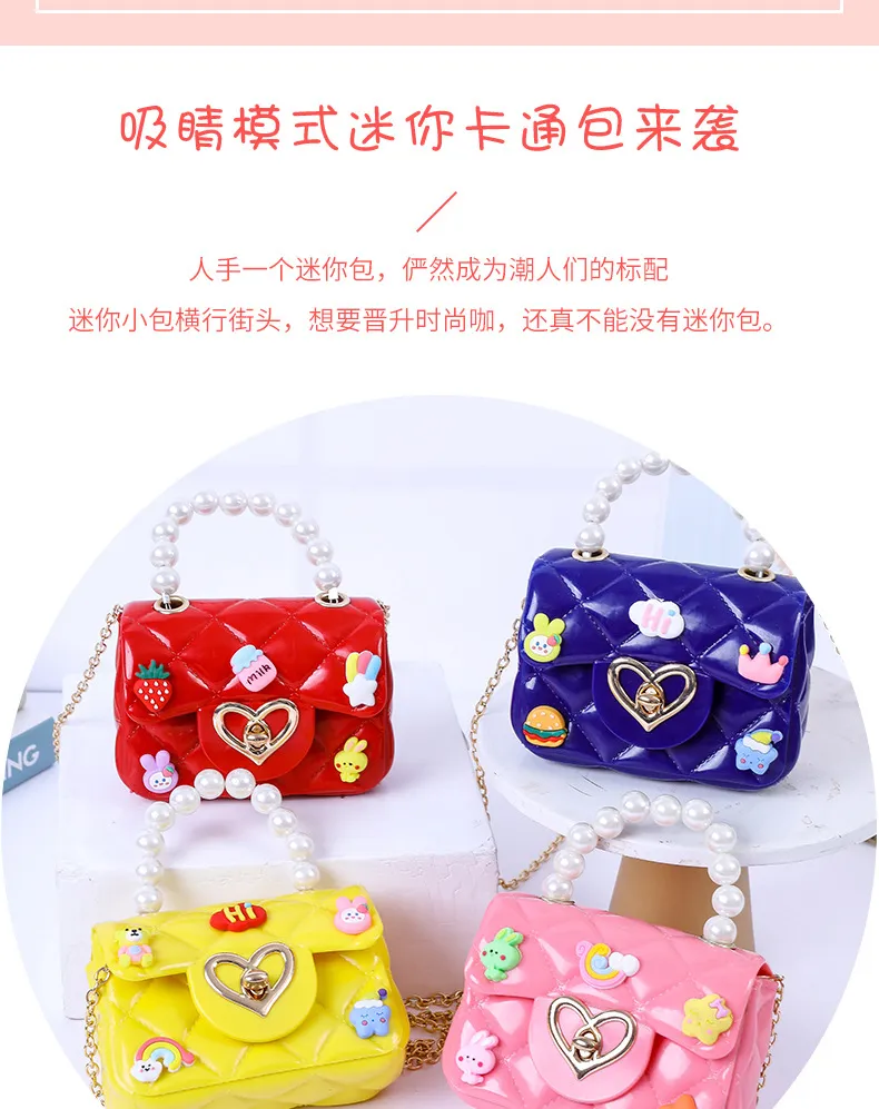 2024 New Handmade Pearl Jelly Handbag - Mini Crossbody Shoulder Bag for Women, Stylish Evening Clutch showcase 2