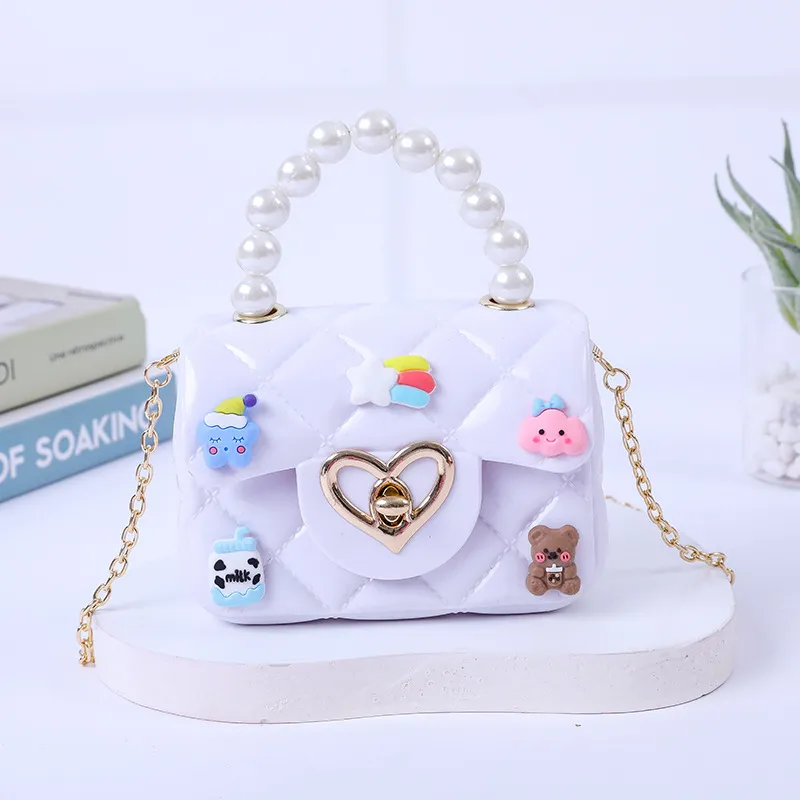 2024 New Handmade Pearl Jelly Handbag - Mini Crossbody Shoulder Bag for Women, Stylish Evening Clutch thumbnail 7