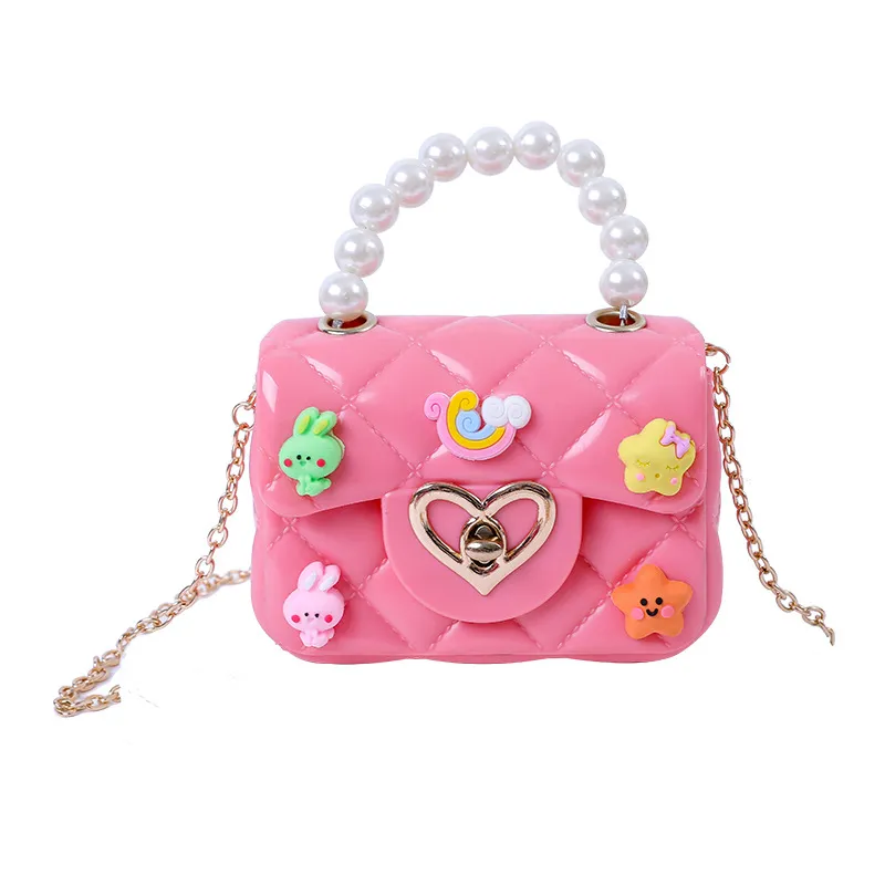 2024 New Handmade Pearl Jelly Handbag - Mini Crossbody Shoulder Bag for Women, Stylish Evening Clutch thumbnail 5