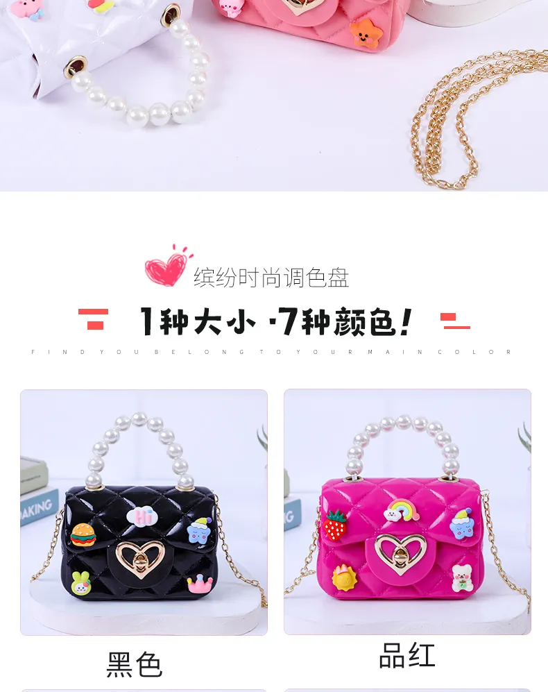 2024 New Handmade Pearl Jelly Handbag - Mini Crossbody Shoulder Bag for Women, Stylish Evening Clutch showcase 4