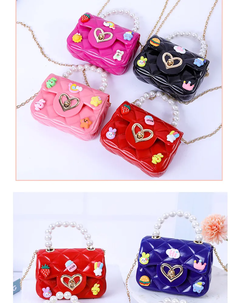 2024 New Handmade Pearl Jelly Handbag - Mini Crossbody Shoulder Bag for Women, Stylish Evening Clutch showcase 11