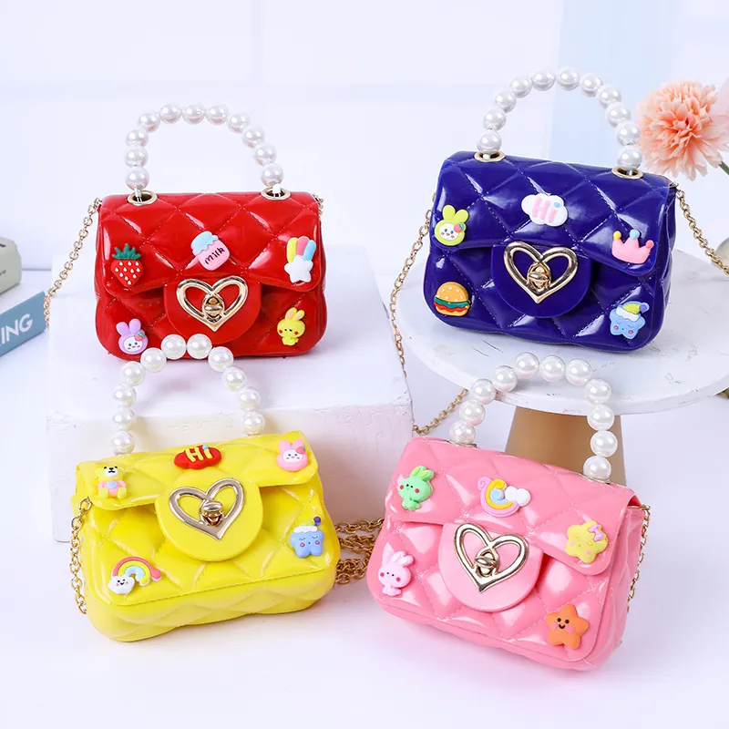 2024 New Handmade Pearl Jelly Handbag - Mini Crossbody Shoulder Bag for Women, Stylish Evening Clutch thumbnail 3
