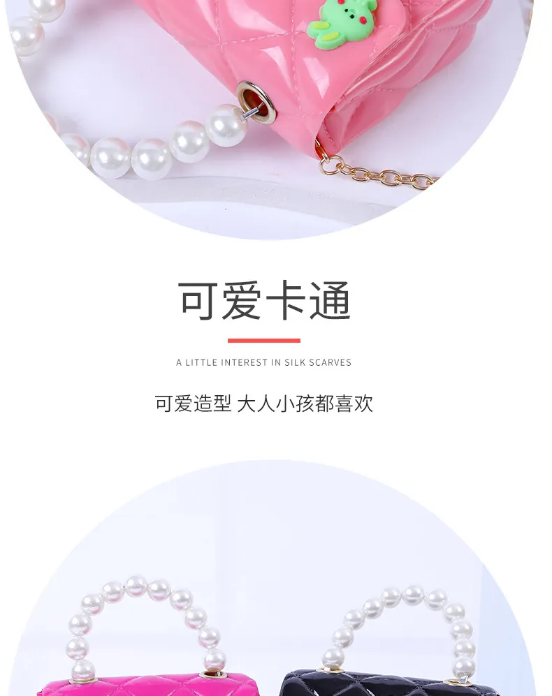 2024 New Handmade Pearl Jelly Handbag - Mini Crossbody Shoulder Bag for Women, Stylish Evening Clutch showcase 7