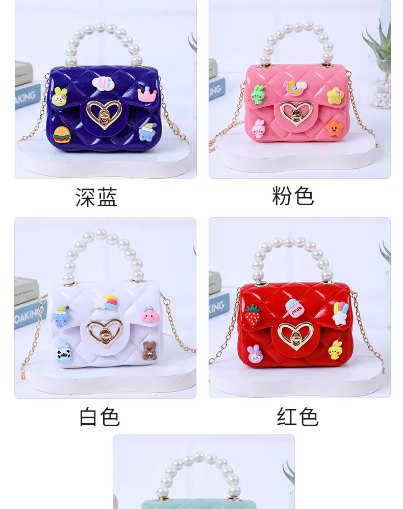 2024 New Handmade Pearl Jelly Handbag - Mini Crossbody Shoulder Bag for Women, Stylish Evening Clutch showcase 5