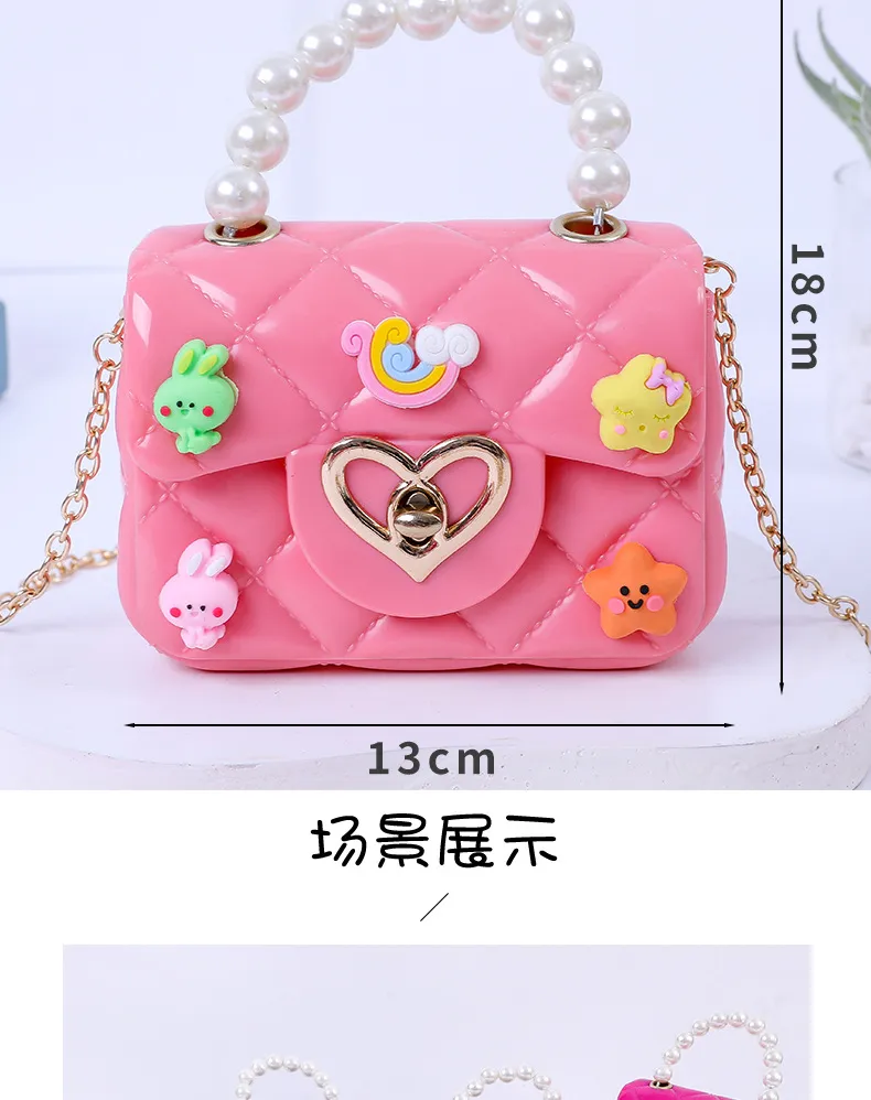 2024 New Handmade Pearl Jelly Handbag - Mini Crossbody Shoulder Bag for Women, Stylish Evening Clutch showcase 13