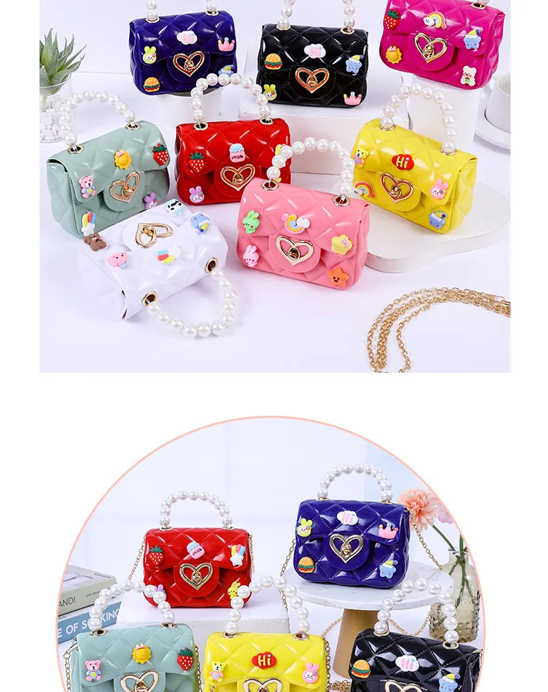 2024 New Handmade Pearl Jelly Handbag - Mini Crossbody Shoulder Bag for Women, Stylish Evening Clutch showcase 14