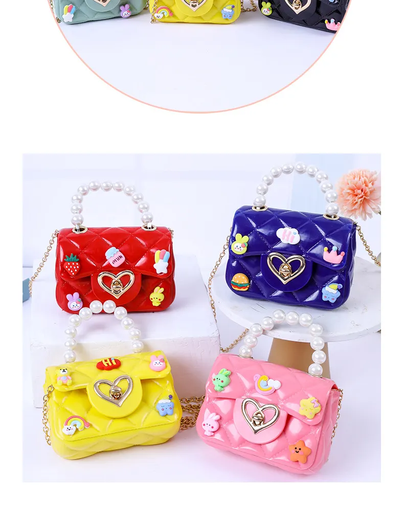 2024 New Handmade Pearl Jelly Handbag - Mini Crossbody Shoulder Bag for Women, Stylish Evening Clutch showcase 15