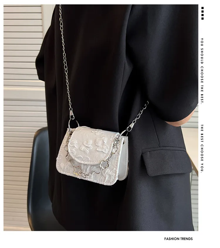 2023 Fashion Mini Chain Shoulder Crossbody Bag for Women - Portable Small Square Handbag, Trendy Summer Style showcase 2