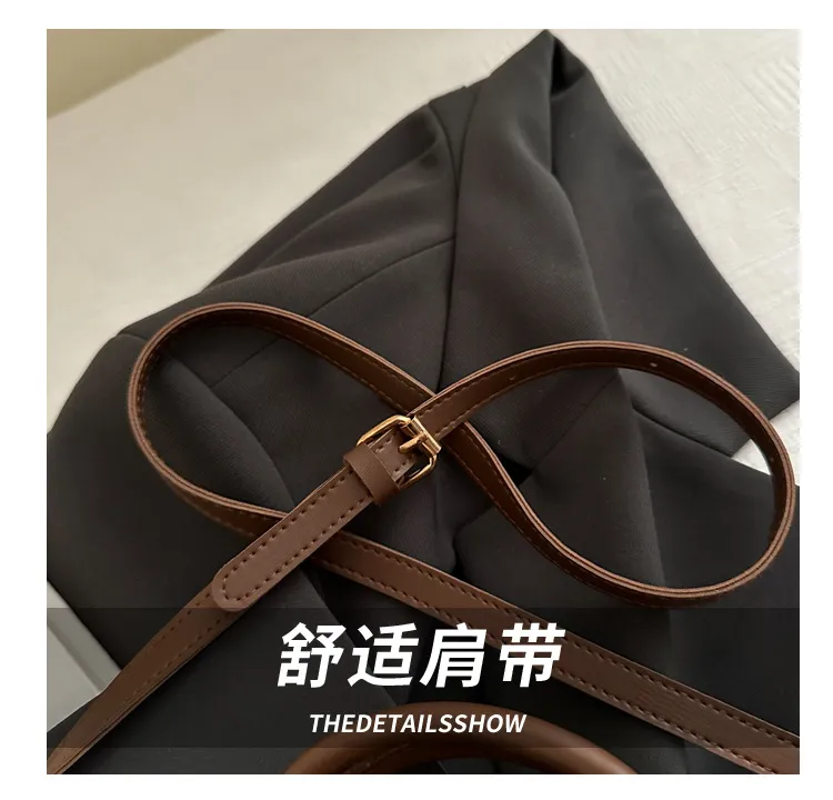 Women's Trendy Textured Small Crossbody Bag - Fashionable Casual Portable Pillow Bag for 2025 showcase 5