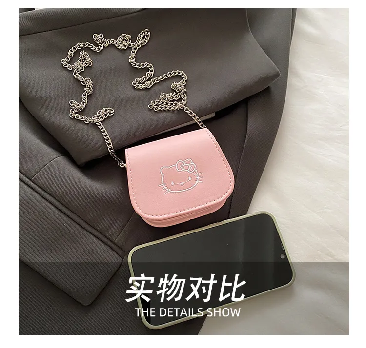 Women's Mini Lipstick Chain Shoulder Crossbody Bag - Fashionable Korean Style Small Handbag for Summer showcase 9