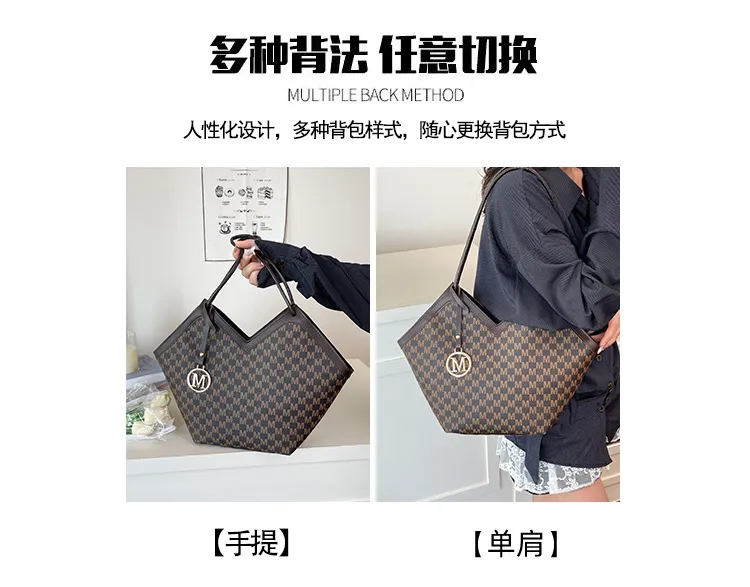Luxury Plaid Shoulder Bag for Women - Stylish Autumn/Winter Commuter Armpit Bag, Versatile Handbag for Everyday Use showcase 12