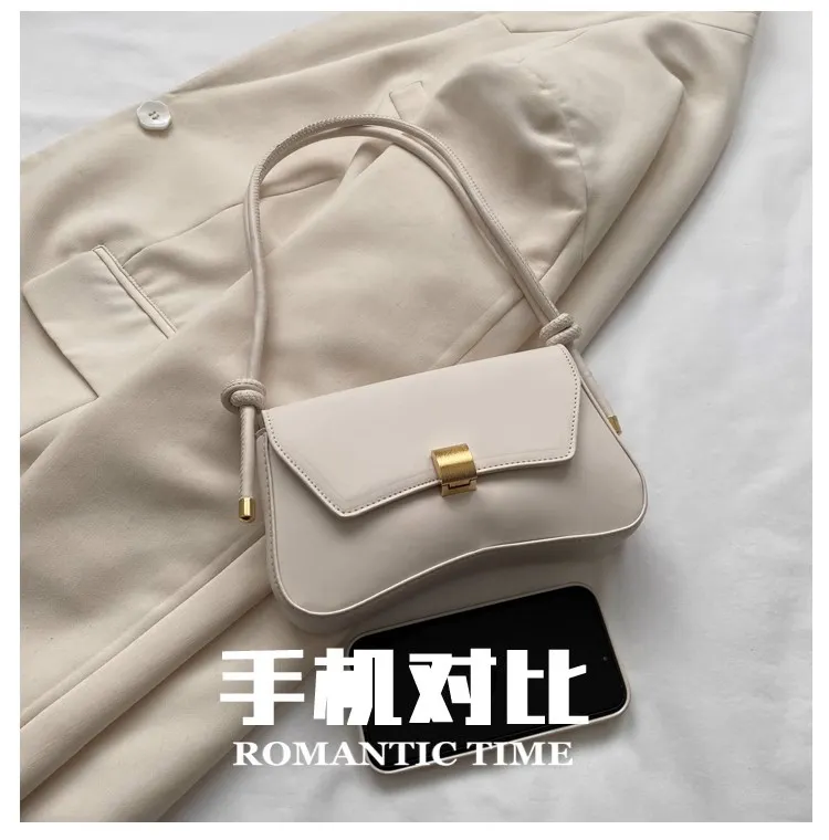 2025 New Arrival Retro Baguette Bag for Women - Stylish Portable Underarm Shoulder Crossbody Small Bag for Girls showcase 5