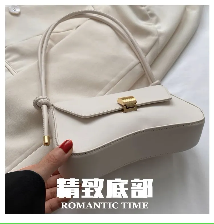 2025 New Arrival Retro Baguette Bag for Women - Stylish Portable Underarm Shoulder Crossbody Small Bag for Girls showcase 3
