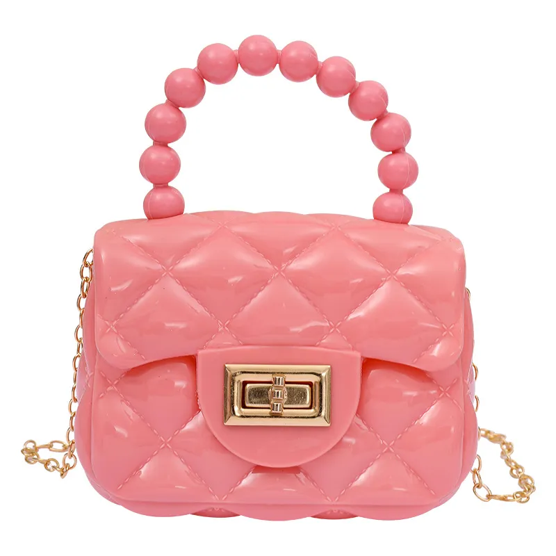 2024 Fashion Pearl Chain Shoulder Bag for Women - Portable Mini Jelly Crossbody Purse, Stylish Evening Handbag for Parties and Outings thumbnail 5