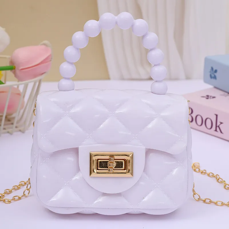 2024 Fashion Pearl Chain Shoulder Bag for Women - Portable Mini Jelly Crossbody Purse, Stylish Evening Handbag for Parties and Outings thumbnail 6