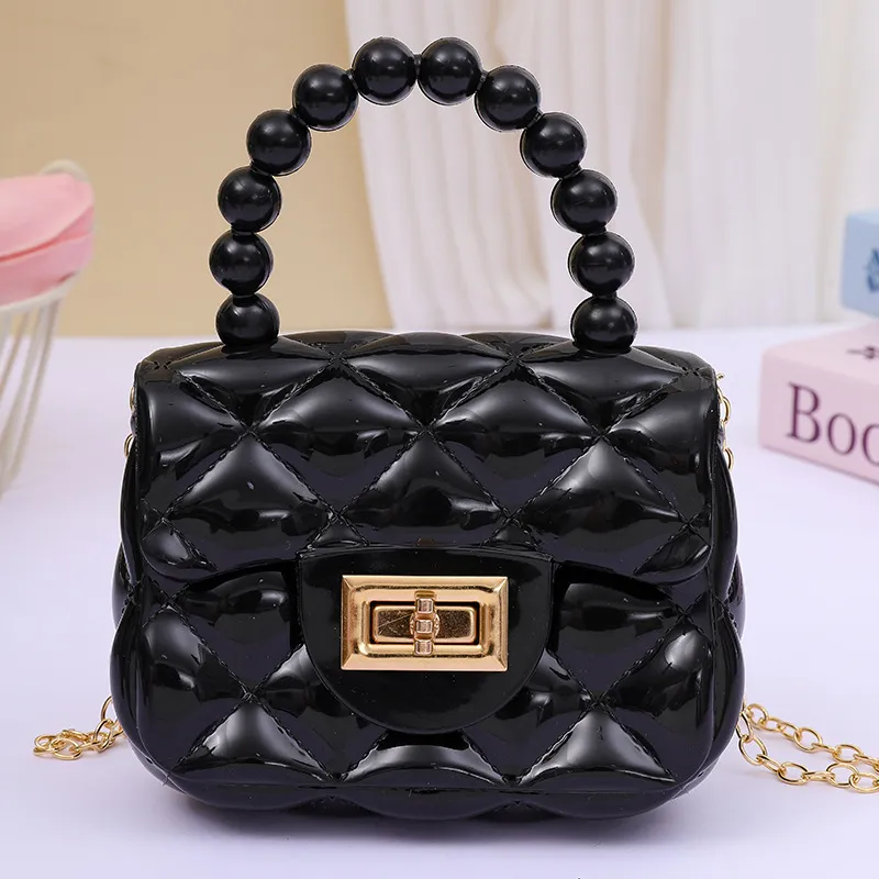 2024 Fashion Pearl Chain Shoulder Bag for Women - Portable Mini Jelly Crossbody Purse, Stylish Evening Handbag for Parties and Outings thumbnail 7