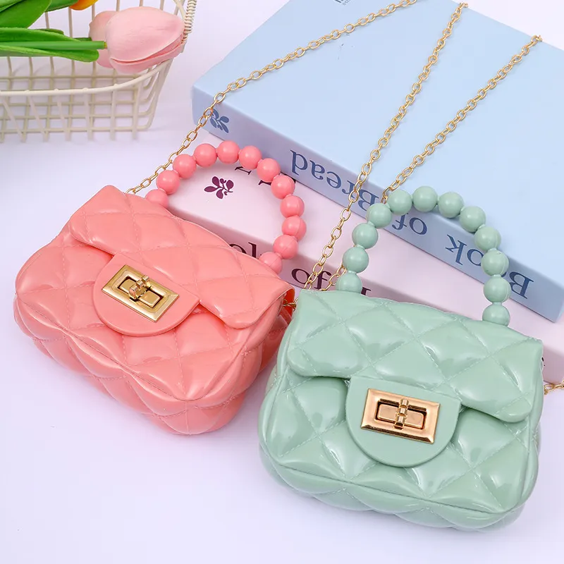 2024 Fashion Pearl Chain Shoulder Bag for Women - Portable Mini Jelly Crossbody Purse, Stylish Evening Handbag for Parties and Outings thumbnail 4