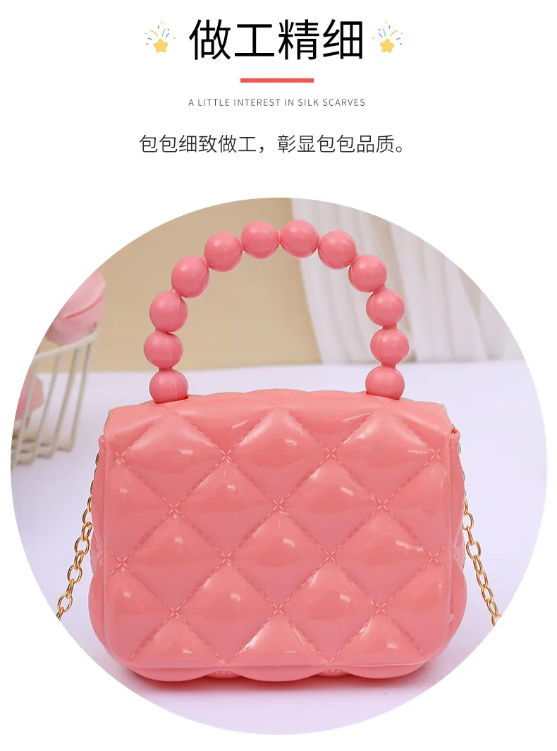 2024 Fashion Pearl Chain Shoulder Bag for Women - Portable Mini Jelly Crossbody Purse, Stylish Evening Handbag for Parties and Outings showcase 8