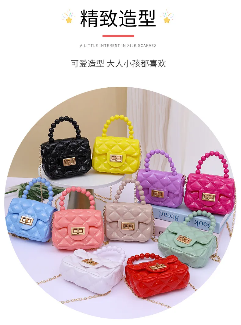 2024 Fashion Pearl Chain Shoulder Bag for Women - Portable Mini Jelly Crossbody Purse, Stylish Evening Handbag for Parties and Outings showcase 7