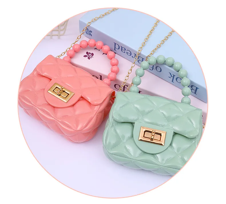 2024 Fashion Pearl Chain Shoulder Bag for Women - Portable Mini Jelly Crossbody Purse, Stylish Evening Handbag for Parties and Outings showcase 14