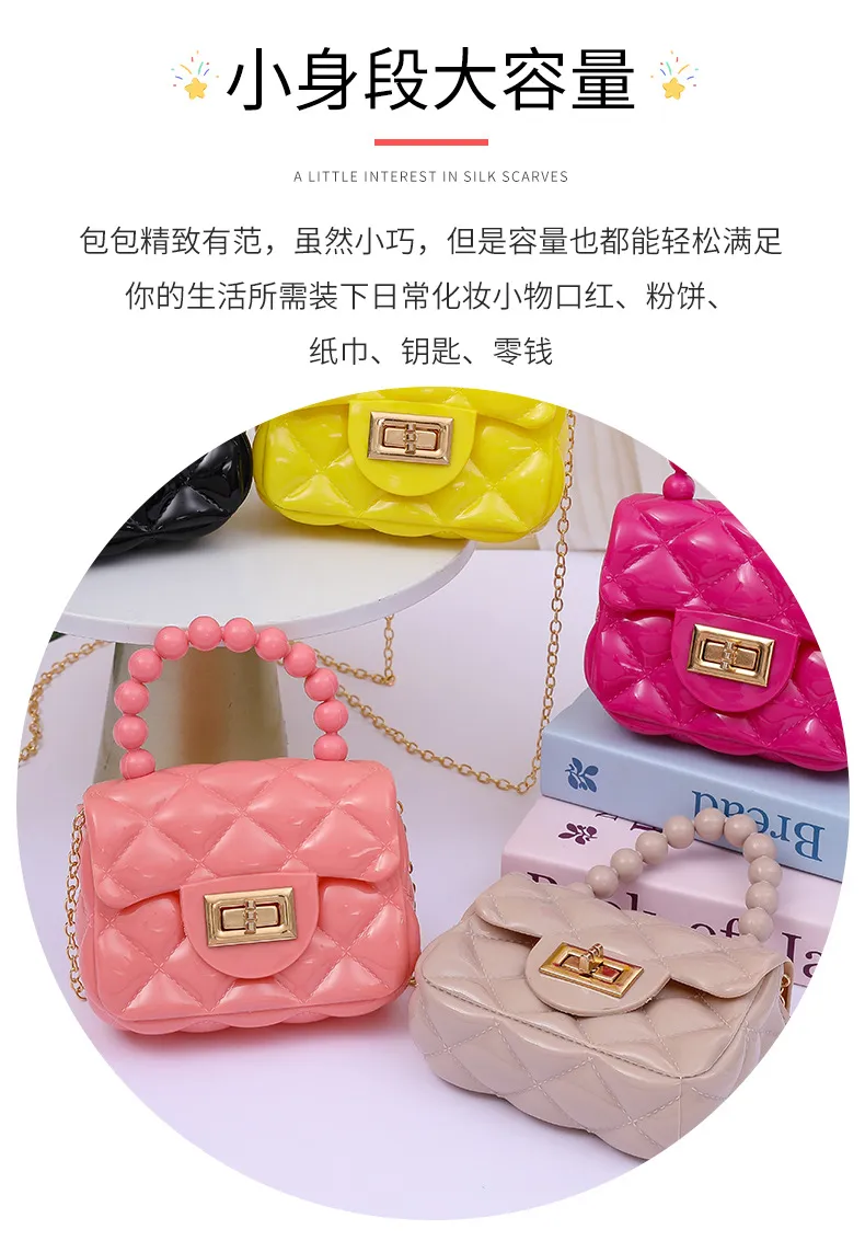 2024 Fashion Pearl Chain Shoulder Bag for Women - Portable Mini Jelly Crossbody Purse, Stylish Evening Handbag for Parties and Outings showcase 9