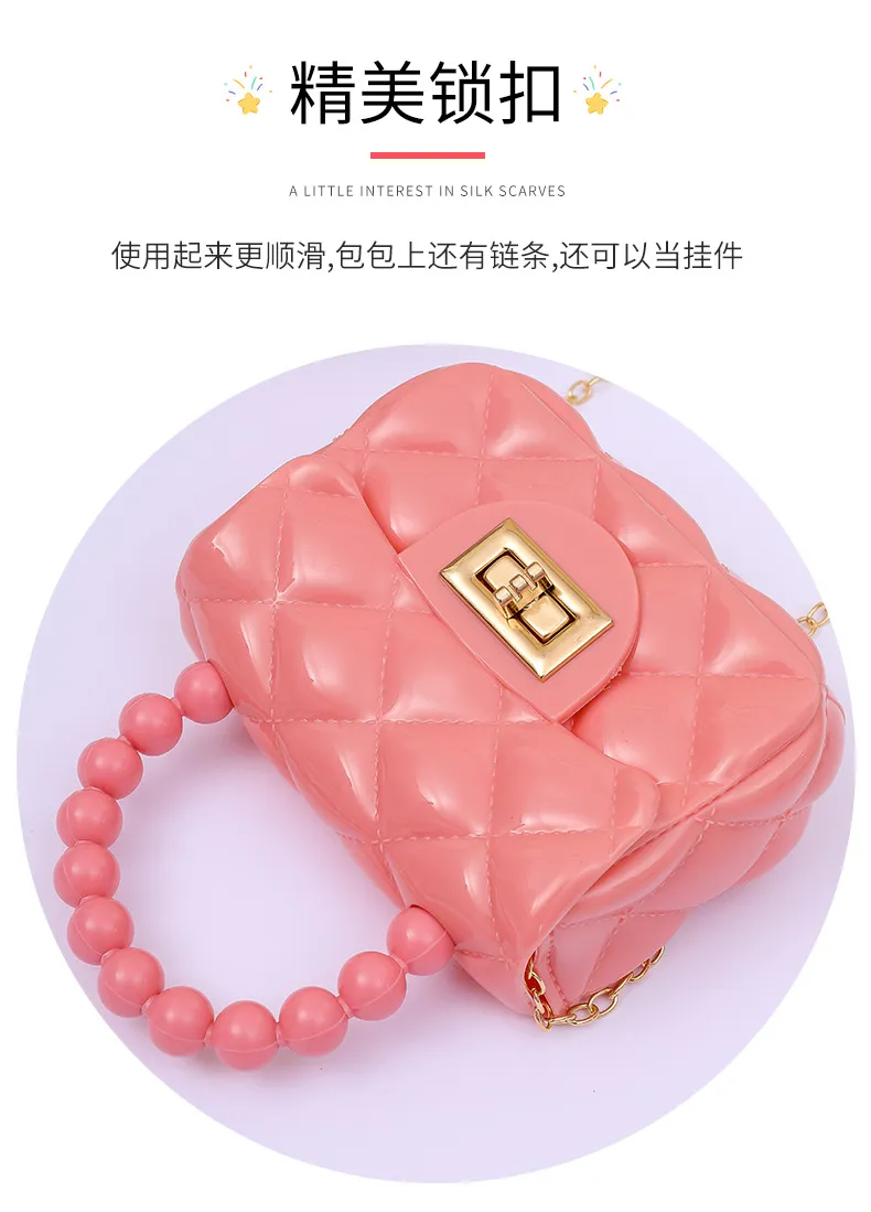 2024 Fashion Pearl Chain Shoulder Bag for Women - Portable Mini Jelly Crossbody Purse, Stylish Evening Handbag for Parties and Outings showcase 6