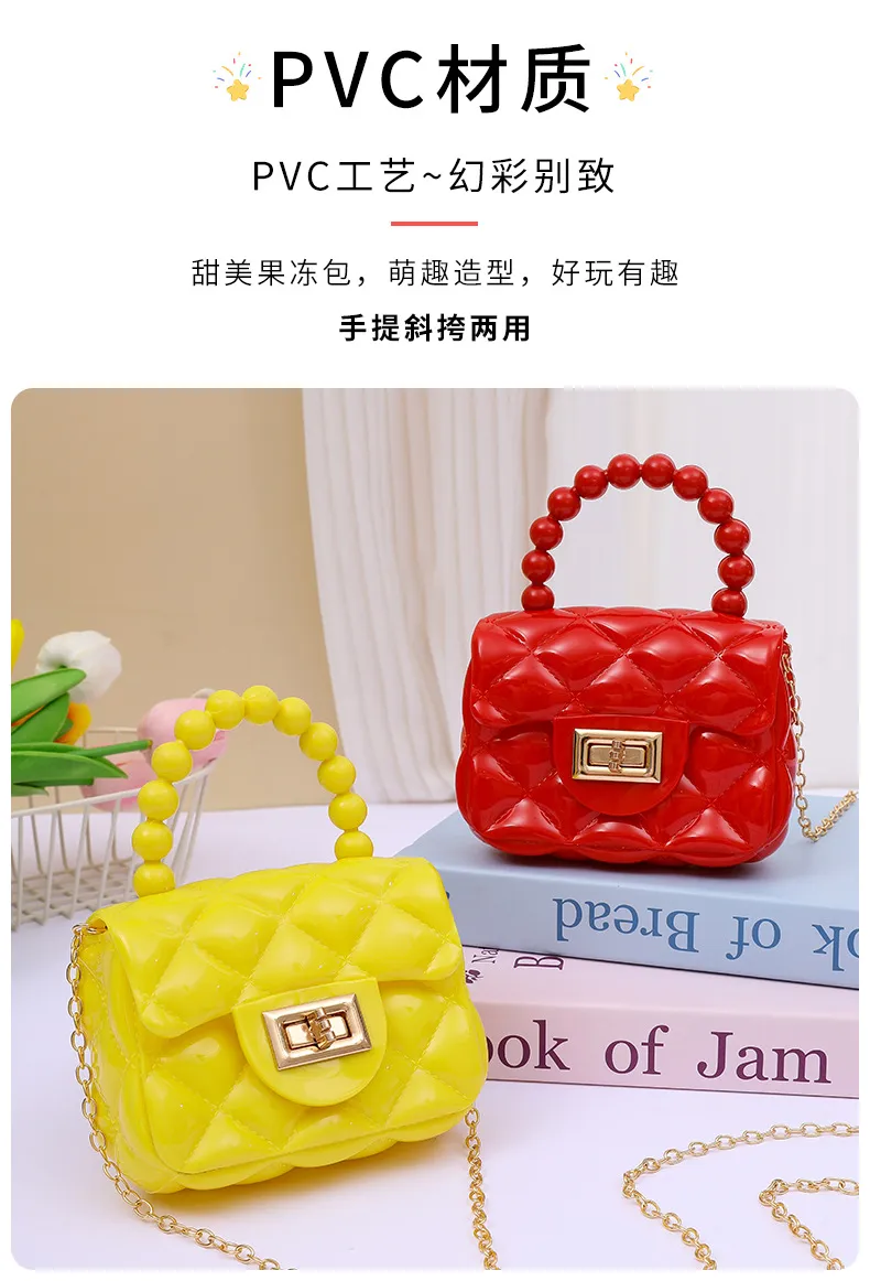 2024 Fashion Pearl Chain Shoulder Bag for Women - Portable Mini Jelly Crossbody Purse, Stylish Evening Handbag for Parties and Outings showcase 3
