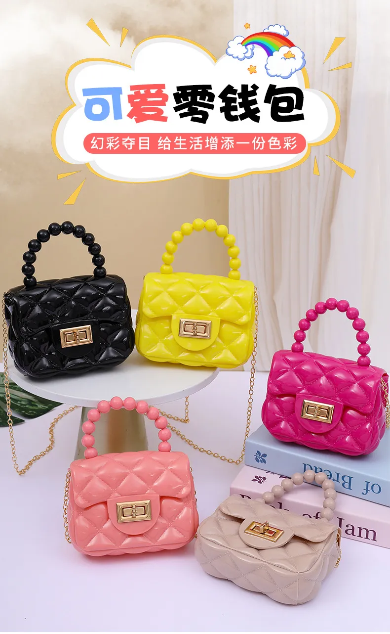 2024 Fashion Pearl Chain Shoulder Bag for Women - Portable Mini Jelly Crossbody Purse, Stylish Evening Handbag for Parties and Outings showcase 1