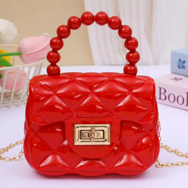 2024 Fashion Pearl Chain Shoulder Bag for Women - Portable Mini Jelly Crossbody Purse, Stylish Evening Handbag for Parties and Outings thumbnail 10