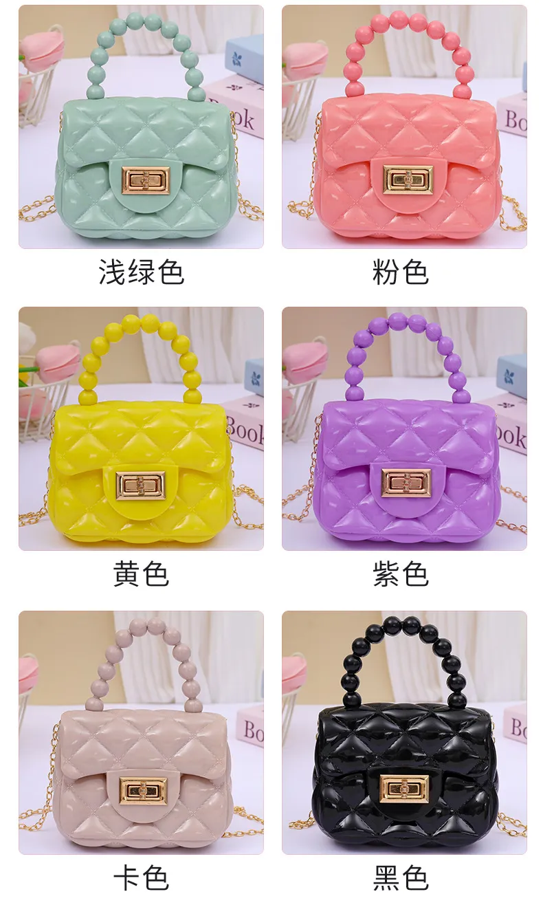 2024 Fashion Pearl Chain Shoulder Bag for Women - Portable Mini Jelly Crossbody Purse, Stylish Evening Handbag for Parties and Outings showcase 5