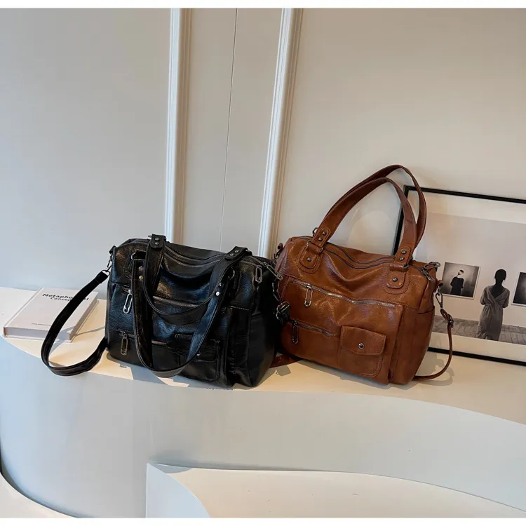Luxury Women's Tote Bag Korean Niche Style Large Capacity Crossbody Shoulder Bag Fashionable Handbag for Daily Use showcase 13
