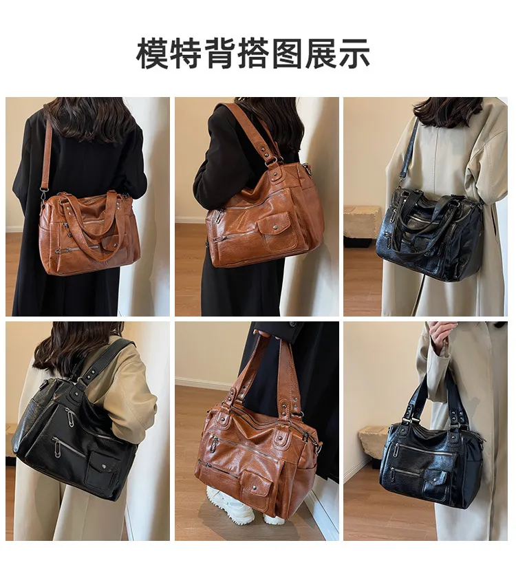 Luxury Women's Tote Bag Korean Niche Style Large Capacity Crossbody Shoulder Bag Fashionable Handbag for Daily Use showcase 10