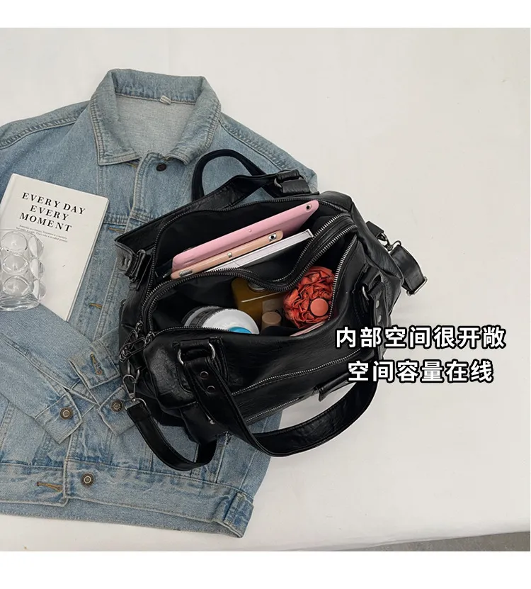 Luxury Women's Tote Bag Korean Niche Style Large Capacity Crossbody Shoulder Bag Fashionable Handbag for Daily Use showcase 9