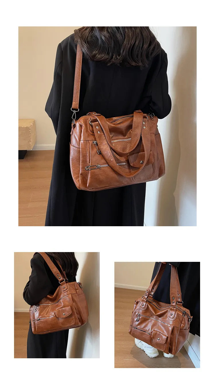 Luxury Women's Tote Bag Korean Niche Style Large Capacity Crossbody Shoulder Bag Fashionable Handbag for Daily Use showcase 11