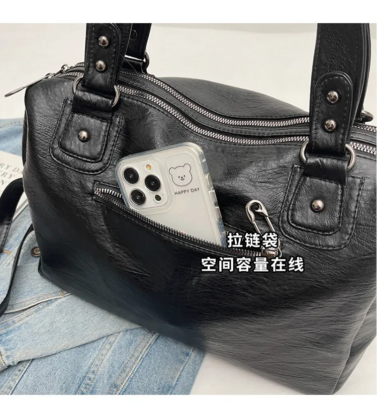 Luxury Women's Tote Bag Korean Niche Style Large Capacity Crossbody Shoulder Bag Fashionable Handbag for Daily Use showcase 8
