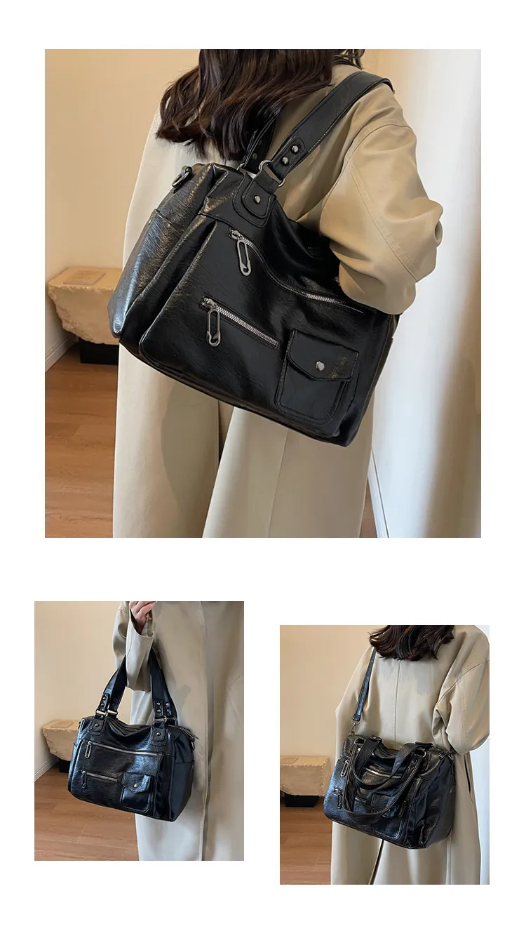 Luxury Women's Tote Bag Korean Niche Style Large Capacity Crossbody Shoulder Bag Fashionable Handbag for Daily Use showcase 12
