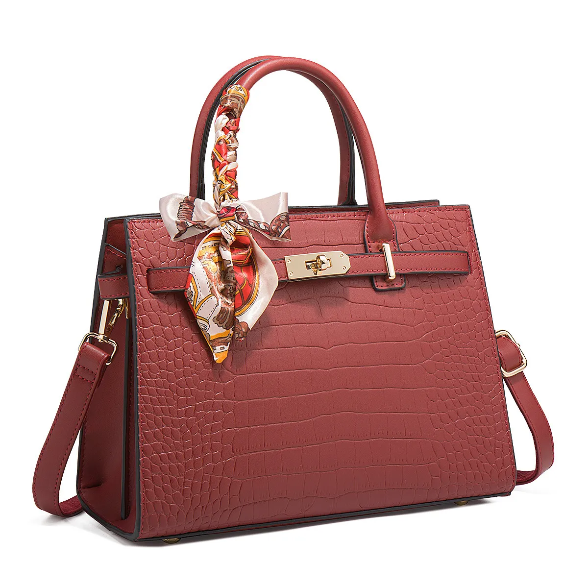 Elegant Large Capacity Crossbody Handbag for Middle-Aged Women, Premium Bridal Wedding Shoulder Bag - Image 6