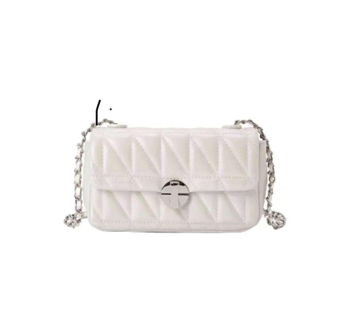 2026 Spring Summer Quilted Chain Shoulder Bag for Women, Versatile Crossbody Small Square Bag, High-End Textured Handbag - Image 8