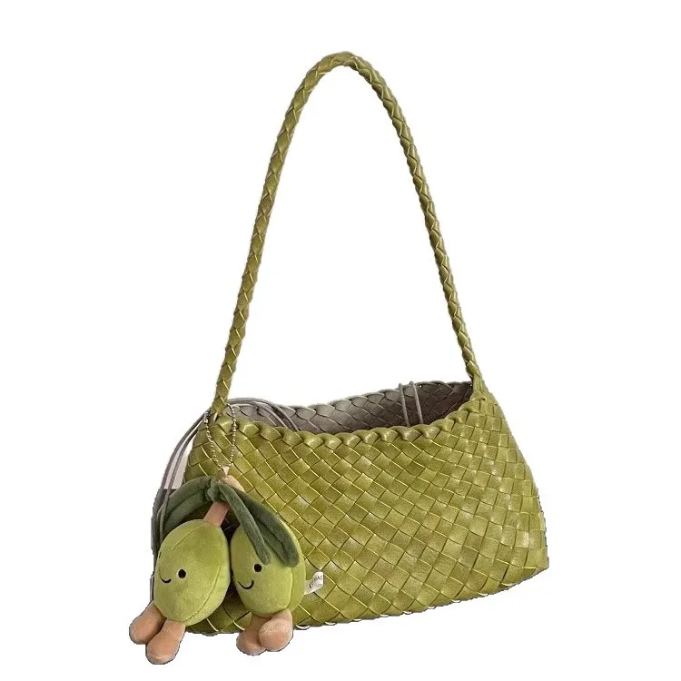 Hand-Woven Underarm Bag Women's Fashion 2026 Tote Shoulder Bag Set Chic Versatile Style thumbnail 5