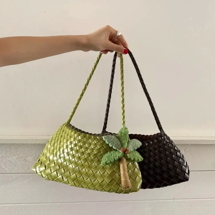 Hand-Woven Underarm Bag Women's Fashion 2026 Tote Shoulder Bag Set Chic Versatile Style thumbnail 1